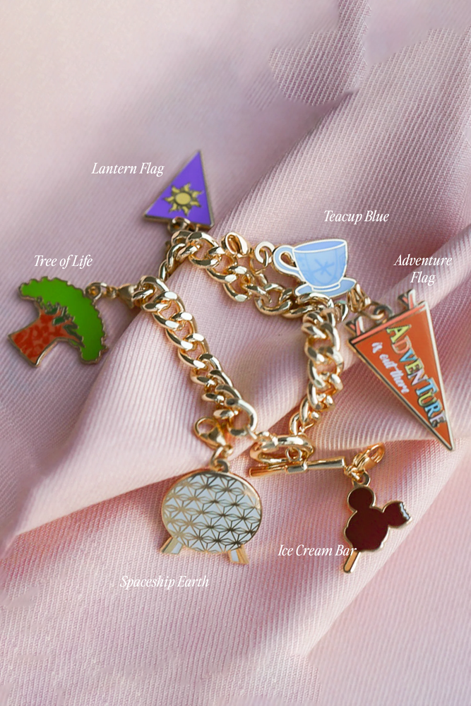 Juicy Couture, Jewelry, Gold Juicy Couture Charm Bracelet With Charms