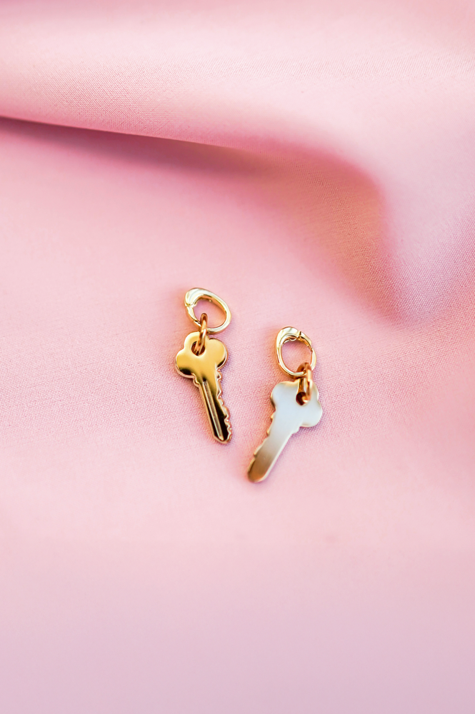 Key 18k Gold Charm